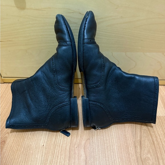 Gucci Black Leather Ankle zip up Boots 36.6 or 6.5 women's - Picture 3 of 7